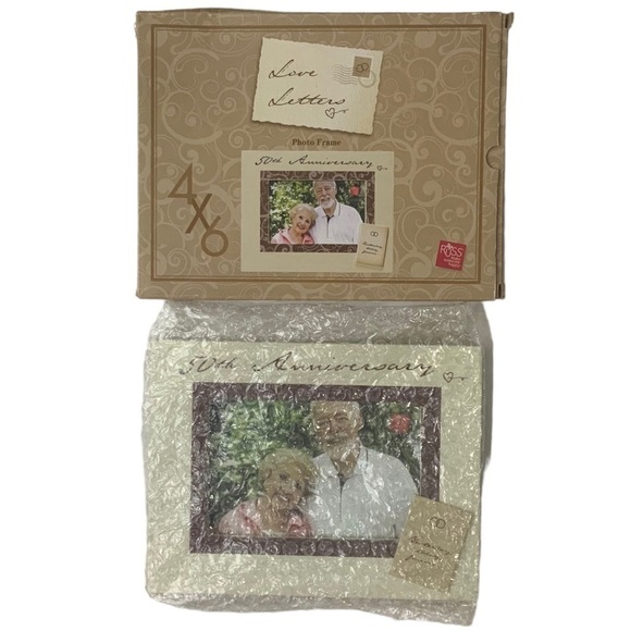 Photo Frame Wedding Anniversary 50th Horizontal Landscape Earth Tone 4 x 6 Photo - Picture 6 of 16